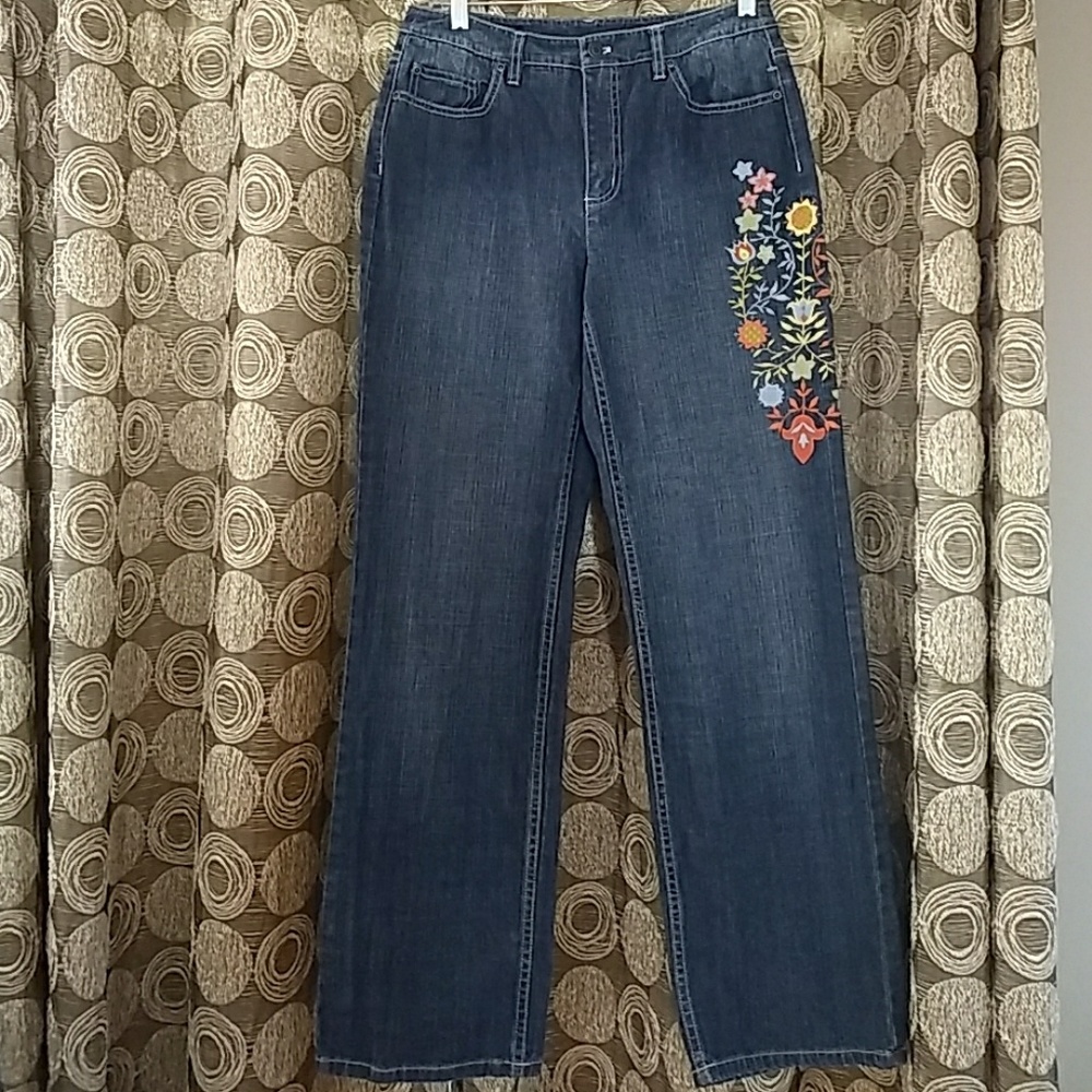 Talbots Embroidered Jeans